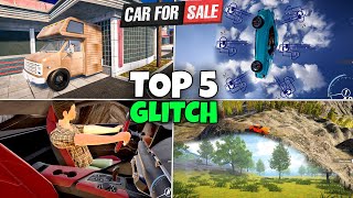 😱 Top 5 Updated Glitch in Car For Sale Simulator  New Map  New Update [upl. by Eisset]