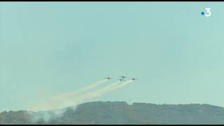 La Patrouille de France fait son show à Cervolix dans le PuydeDôme [upl. by Gibeon948]