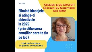 Elimină blocajele și atinge ți obiectivele în 2025 lifecoachpentrufemei oportunitate rezultate [upl. by Zetneuq]