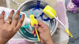 How to wash and sterilise any type of baby bottles without sterilizer at home baby bottles cleaning [upl. by Clarisse619]