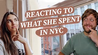 The Cheapster Reacts Elena Taber’s “What I Spend In A Week As A 22 Year Old In NYC” [upl. by Nawram]