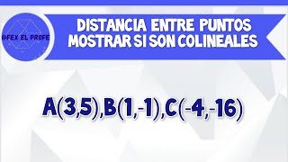 Determinar que los puntos son colineales [upl. by Ariek]