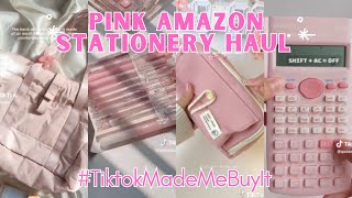 25 Amazon Pink Finds Stationery Haul Must Haves  Reactions to TikTok Best Product Finds [upl. by Elle]