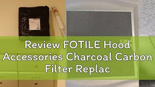 Review FOTILE Hood Accessories Charcoal Carbon Filter Replacement Activated Carbon Pellets For Hood [upl. by Ydniahs]