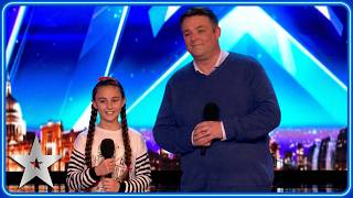 FATHER and DAUGHTER dazzle with Celine Dion cover  Unforgettable Audition  Britains Got Talent [upl. by Savory]