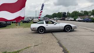 Corvettes leaving 4th of July Car Show Urbana OH [upl. by Toby294]