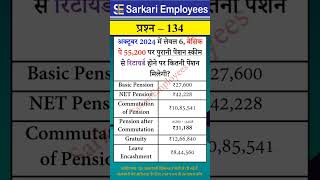 Govt Rules Question Series  134 Retirement Benefits [upl. by Nosrak]