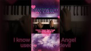 EVERYTIME I CRY  AVA MAX  Keyboard [upl. by Irrep]