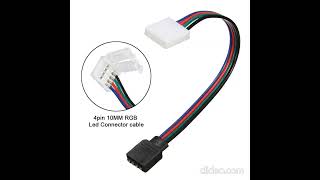 Emenda Com Conector Para Fita Led RGB 5050 3528 Rabicho Fêmea [upl. by Atiuqa]