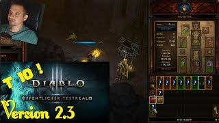 DIABLO 3 TEST REALM 23 07  Malthael auf Torment 10 ★ Face Cam ★ PTR Gameplay ★ Deutsch [upl. by Yluj]