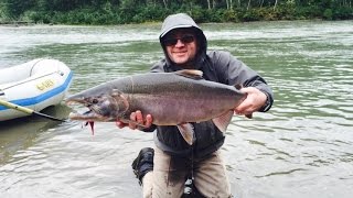 Coho Fishing in the Kemano River Northern British Columbia [upl. by Grados172]