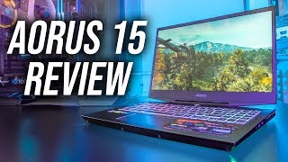 Aorus 15 Gaming Laptop Review  RTX 2060 [upl. by Wendell]