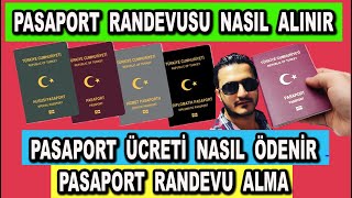 Pasaport Randevusu Nasıl Alınır  Pasaport Ücreti Nasıl Ödenir [upl. by Ayatal]