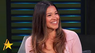 Gina Rodriguez Talks About Jane The Virgin While Signing Autographs At quotJimmy Kimmel Livequot [upl. by Borlow]