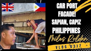 VLOG 317 LAYING BLOCKS FOR THE CAR PORT FACADE IN THE PHILIPPINES [upl. by Cherish682]