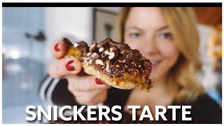 SNICKERS TARTE  ohne Zucker amp vegan [upl. by Holleran679]