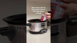 Crockpot dinner 🥘 slowcooker mealprep food moving newhome easy affordable delicious [upl. by Oiralih580]