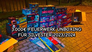 XXXL FEUERWERK UNBOXING FÜR SILVESTER 20232024  🤯💥 TALFEUERWERK [upl. by Adama838]