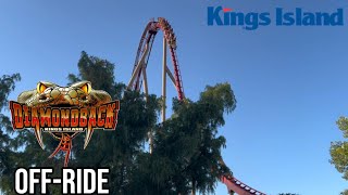 Diamondback OffRide Footage  Kings Island  2024 Non Copyright [upl. by Aydni]