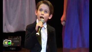 Time to Say Goodbye Andrea Bocelli8yearold Oleg Alexandrov and vocal ensemble quot Lastochkaquot [upl. by Thomajan]