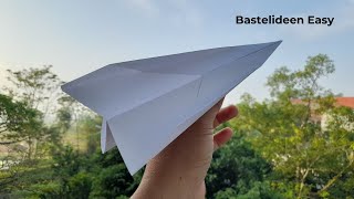 Papierflieger Falten Einfach Für Kinder  Papierflieger Basteln  Bastelideen Easy [upl. by Htebi]