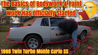 Bodywork amp Paint  How To Prep amp Prime A Car For Painting At Home  Monte Carlo SS G Body LS Swapped [upl. by Pinebrook]