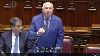 Nordio quotNei prossimi giorni presentazione disegno di legge su separazione carriere magistraturaquot [upl. by Lynnett418]