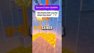 Their first date is a date to the gym🤣😂❗ funnyprank funny minecraft memes prank [upl. by Vassili]