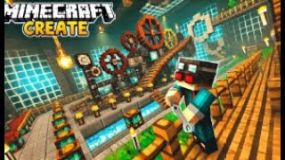 Building Epic Machines in Minecraft Create Mod Live [upl. by Ailisab]