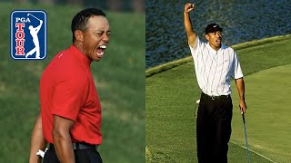 Tiger Woods craziest putts of his career [upl. by Davita315]