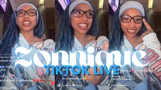 Zonnique TikTok Live 81324 💙💙💙 [upl. by Tolmann]