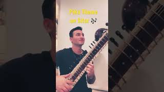 Piku Theme Song on the Sitar ✨ [upl. by Yerd690]