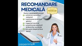 Perna Ortopedica Spuma Memorie Suport Ergonomic Alinierea Cervicala Material Hipoalergenic [upl. by Onilegna]