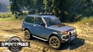 Spin Tires 2013 Demo  Lada Niva Test Drive [upl. by Aivilo]