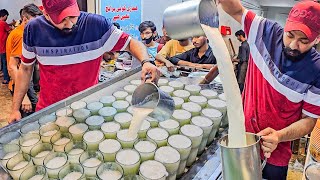 HUGE LASSI MAKING  Nonstop Super Fast Mawa Rabdi Lassi Maker  Refreshing Summer Street Drinks [upl. by Cati]