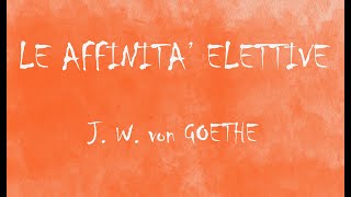 Le affinità elettive  J W von Goethe  Audiolibro integrale  Parte prima [upl. by Isiad362]