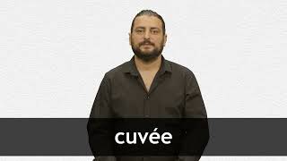 How to pronounce CUVÉE in French [upl. by Siulegroj]