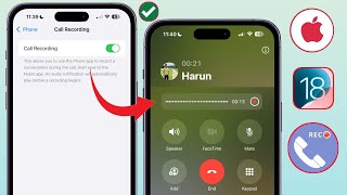 Comment activer lenregistrement des appels sur iPhone iOS 181  iOS 181 Call Record iPhone [upl. by Akcimat]