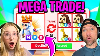 We Trade the ALL NEW MEGA ROYAL CAPUCHIN MONKEY in Adopt ME Roblox [upl. by Jaela953]