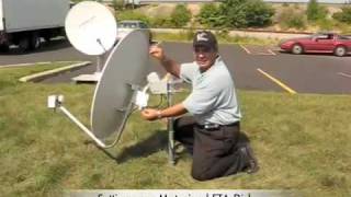 Motorized FTA satellite Dishmp4 [upl. by Nilde673]