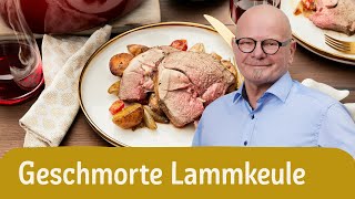 Geschmorte Lammkeule mit Kartoffeln  Ostern [upl. by Brunella]