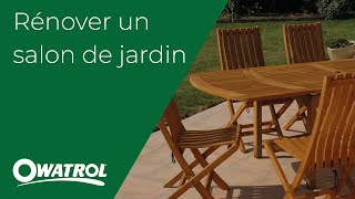 Comment rénover un salon de jardin en bois   Owatrol [upl. by Peednas]