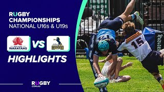 U16s Waratahs v Brumbies Highlights  National Rugby Championship Round 2 [upl. by Murdoch]