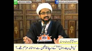 کیا اھلبیتؑ رسول کے اپنے مخالفین سے دوستانہ مراسم تھے ؟ [upl. by Carpenter]