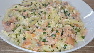 Pâte au saumon  la recette à absolument connaître  ma sœur en sueur 👌 Salmon pasta [upl. by Sheeran]