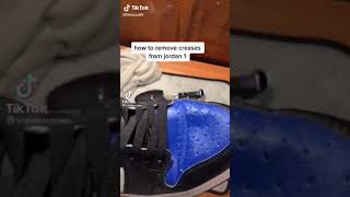 How to remove crease for air Jordan 1’s [upl. by Niad]