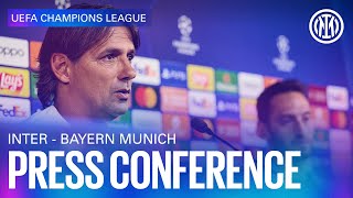 INTER  BAYERN MONACO  LIVE  PREMATCH PRESS CONFERENCE 🎙️⚫🔵 [upl. by Htebizile373]