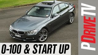 2014 BMW 328i Sport Line 0100kmh and engine sound [upl. by Eissim]