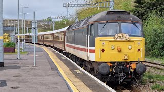 LSL 47828 TnT 47712 work The Royal Statesman Train   Swindon  110424 [upl. by Jammal]