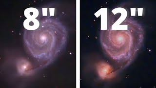 8quot vs 12quot Telescopes  WHIRLPOOL GALAXY [upl. by Babita]